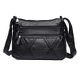 thumbnail image 1 of Carteras y bolsos de hombro de cuero PU suave al agua para mujer, bolso cruzado, bolsos tipo mensajero, estilo dos, 1 of 4