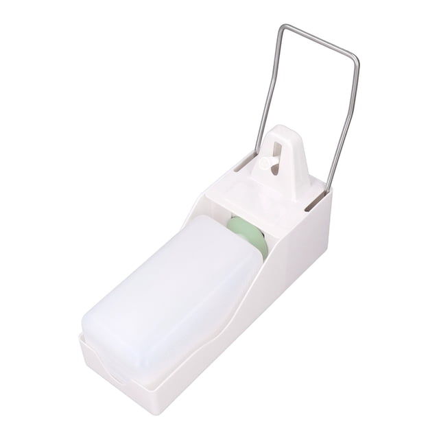 Wall Mount Dispenser, Large Capacity Time Saving Elbow Press Dispenser for Toilet