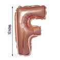 thumbnail image 2 of Efavormart Rose Gold 16" tall Alphabet Letters / Number Foil Balloons Party Wedding Decorations Graduation New Year Party- F, 2 of 7