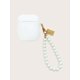 thumbnail image 1 of Solid Airpods Case With Faux Pearl Beaded Lanyard, 1 of 3