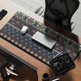 thumbnail image 2 of Long Mouse Pads for Desk,Boho Blue Elaborate Ethnic Pattern Desk Mats on Top Of Desks, Desk Mouse Pad Extra Large with 3mm Non-Slip Base and Stitched Edge for Gaming,Office,Work,Home 35.4"x15.7", 2 of 6