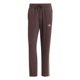 thumbnail image 2 of Pantalones de forro polar adidas Essentials de 3 rayas con dobladillo abierto, color marrón, 2 of 7