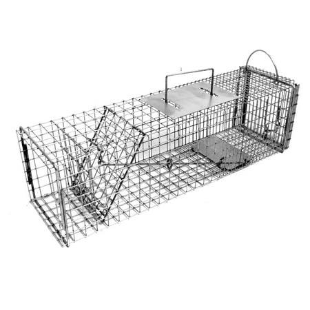 Tomahawk Live Trap Flush Mount Squirrel Trap with Easy Release Back