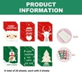 thumbnail image 2 of Serie de 24 tarjetas navideñas, juego de tarjetas de felicitación navideñas con pegatinas de sobre, 2 of 5