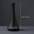 thumbnail image 3 of Florero de cerámica, florero hidropónico negro, moderno florero floral decorativo de para sala de , decoración interior para hogar, centro de GRAMO, 3 of 6