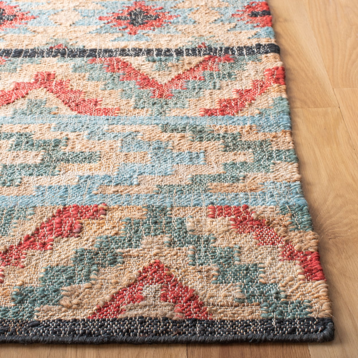 SAFAVIEH Kilim Aldous Tribal Area Rug, Natural/Red, 8' x 10'