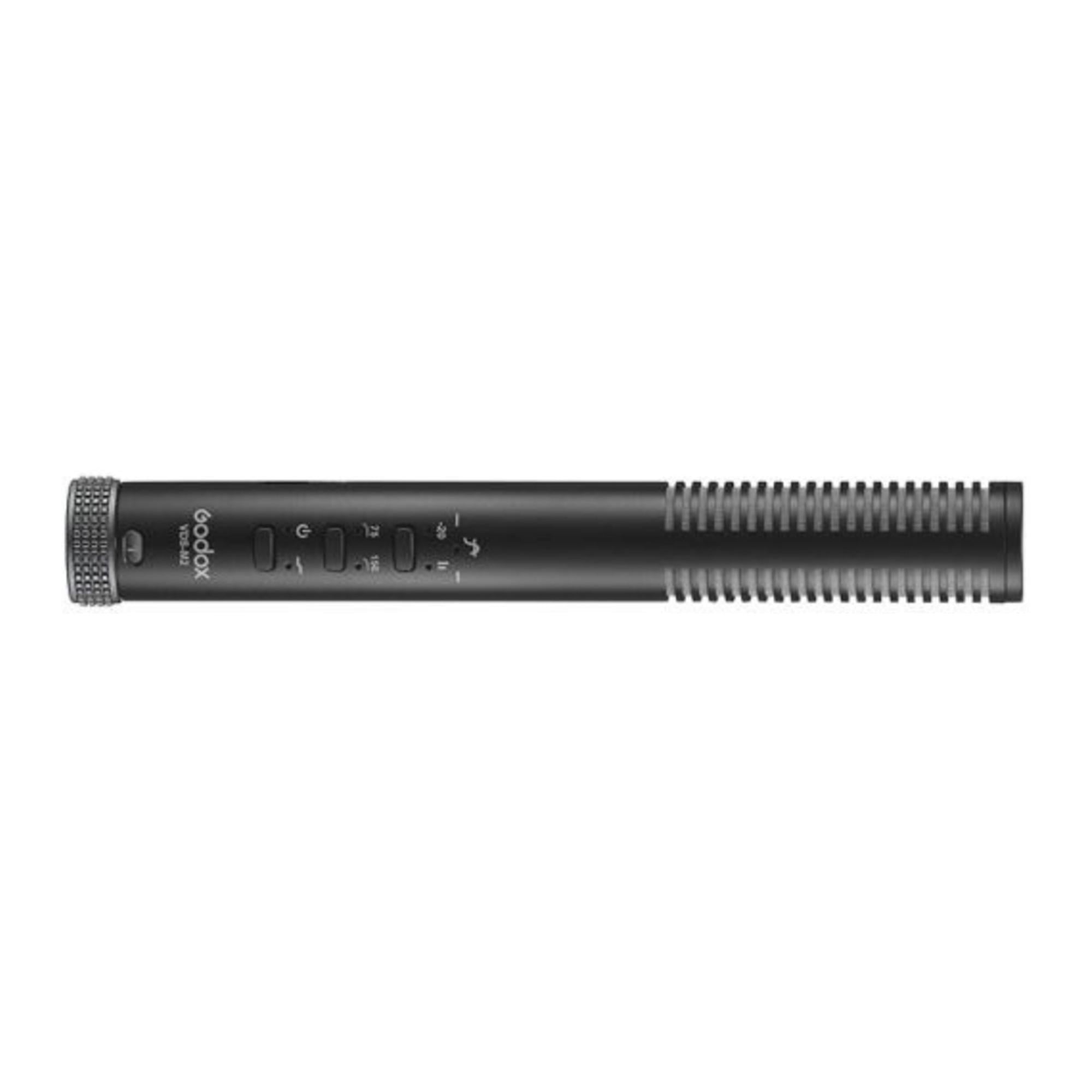 Godox VDS-M2 Supercardioid Condenser Shotgun Microphone with Safety Channel and dB Peak Warning Light (Black)