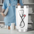 thumbnail image 4 of Nurse Tumbler - 20 oz Graduation Thank You Nurse Week Gift CNA RN ER ICU L&D EMT LPN CCU Nutrition Facts Cup, 4 of 6