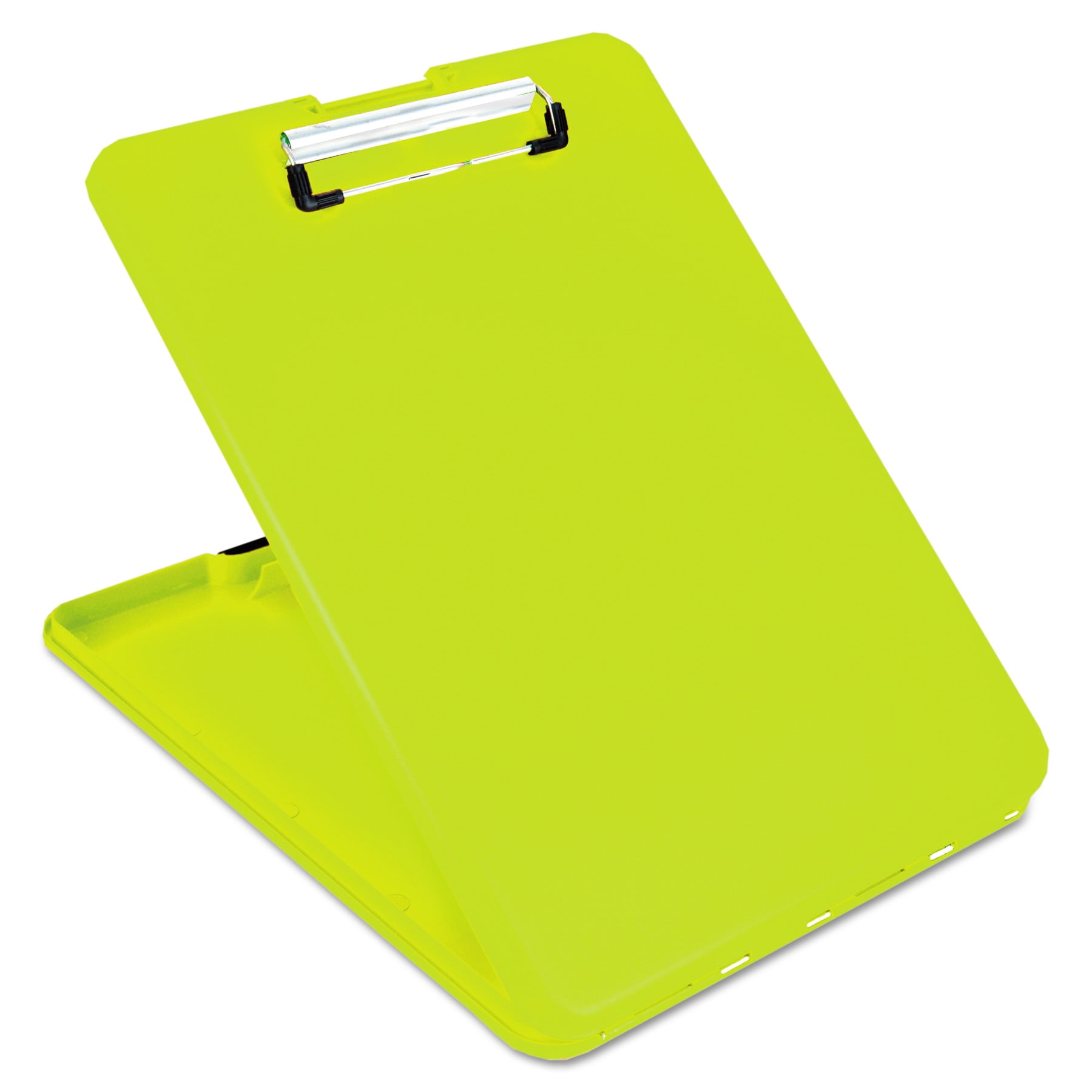 Saunders HiVis Yellow SlimMate Plastic Storage Clipboard with Low