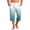 White, variant on Mens Swim Trunks Men's Gradient Print Casual Drawstring Cropped Capri Pants Summer Swim Trunks Beach Shorts with Elastic Waist Resort Style for Vacation Spring Travel Black L