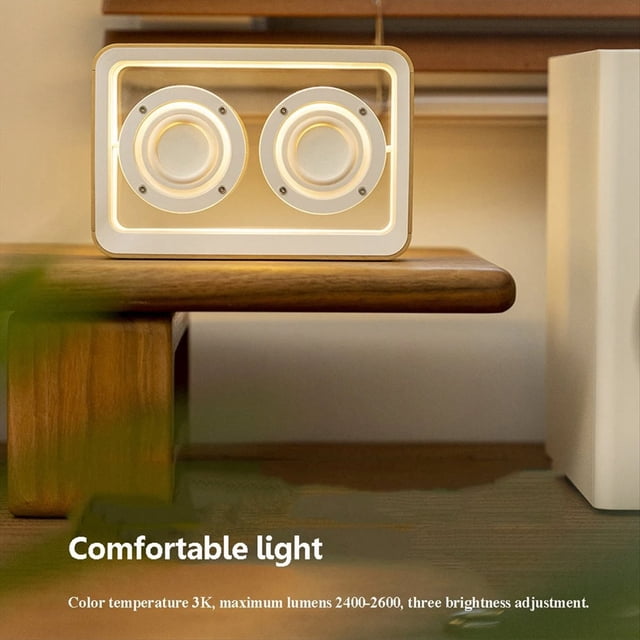 Altavoz Bluetooth Retro Transparente Conexión Barra de Sonido Estéreo Bluetooth Reproductor de Música MP3 Inalámbrico con Luz B