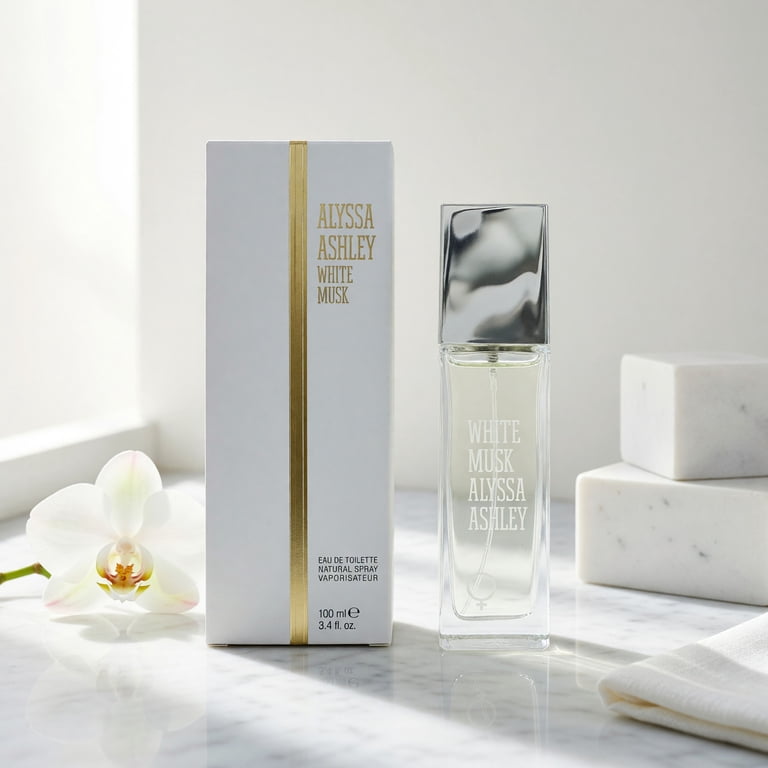Alyssa Ashley White Musk Eau De Toilette Spray, Floral and Musky