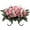 Pink, variant on KALAKALA Artificial Cemetery Flower Headstone Flower Saddle Grave Rose Flowers for Cemetery Non-Bleed Colors Windpoof (Pink)