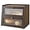 Brown, variant on Double Layer Large Bamboo Bread Box for Kitchen Counter, Wooden Large Capacity Bread Storage Bin with Window Bread Holder (Brown)