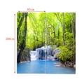 thumbnail image 4 of AMLESO 2 Panel Landscape Darkening Window Curtain Shade Bath Drape Valance - Waterfall, 4 of 4