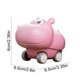 thumbnail image 3 of Coche de juguete de plástico con forma de hipopótamo, adorable mascota. Coche de presión de plástico., 3 of 7