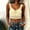 01 Yellow, variant on Fewfanhot Tops for Women Lace Trim Button Down Sleeveless Ruffle Crop Vest Going Out Coquette Shirt