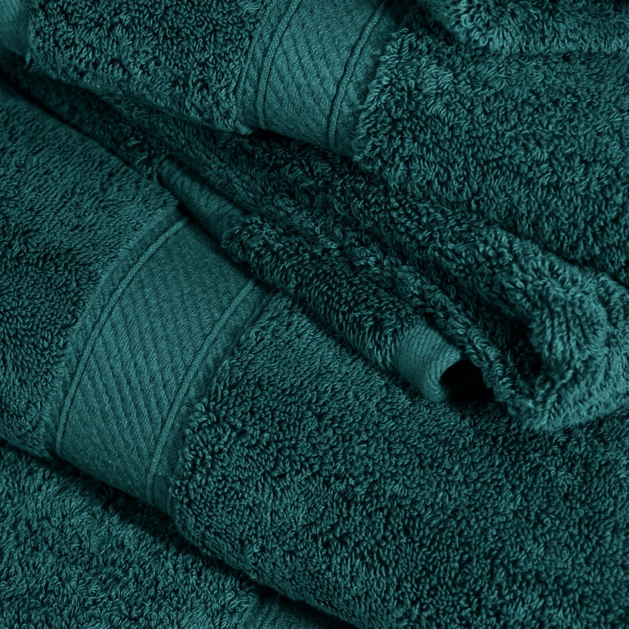 Superior Madeline Egyptian Cotton Ultra-Plush 12-Piece Towel Set, Teal