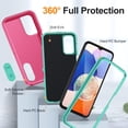 thumbnail image 2 of for Samsung Galaxy A14 5G Case, Samsung A14 5G Phone Case with Built in Kickstand, Shockproof/Dustproof/Drop Proof Military Grade Protective Cover for Galaxy A14 5G 6.6" Rose/Light Blue, 2 of 14