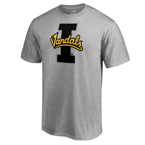 Men's Ash Idaho Vandals Primary Team Logo T-Shirt