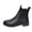 Black, variant on Women's Chelsea Ankle Boots Faux Leather Round Toe Low Heel Non Slip Comfort Plus Size Winter Booties