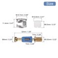 thumbnail image 2 of Uxcell 3 en 1 Conexión de Muebles, 32mm Sujetadores de Cerradura de Cam con Ruedas Excéntricas de Dowel Tuercas Pre-insertadas, Azul 24 Conjuntos, 2 of 5