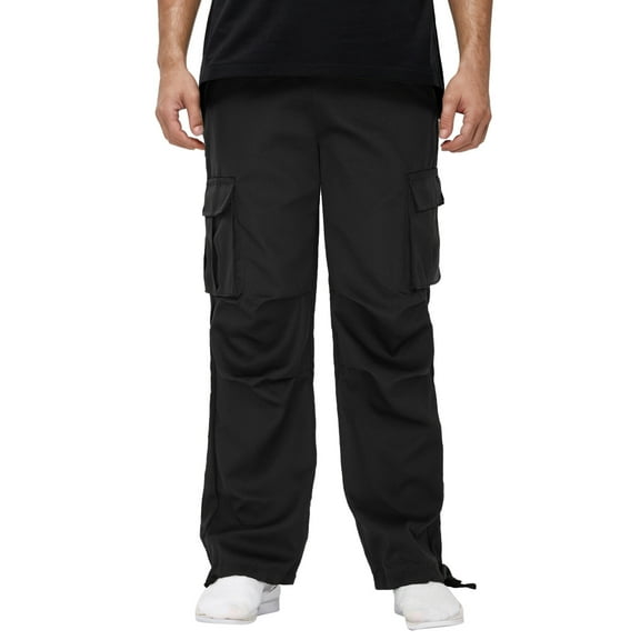 Men's Casual Joggers Pants Lightweight Comfortable Drawstring Hiking Outdoor Track Sweatpants with Pockets for Active Mens Beach Pants Trousers Vacation Cargo Pants