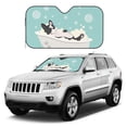 thumbnail image 3 of Bingfone French Bulldog Taking a Bath Car Windshield Sunshade,Sun Foldable Sun Shield Sun Visor for Car - Medium, 3 of 9