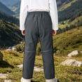 thumbnail image 7 of Cethrio Boys Snow Pants Size 10-12, Warm Waterproof Windproof Fleece Lined Winter Outdoor Pants Dark Gray, 7 of 7