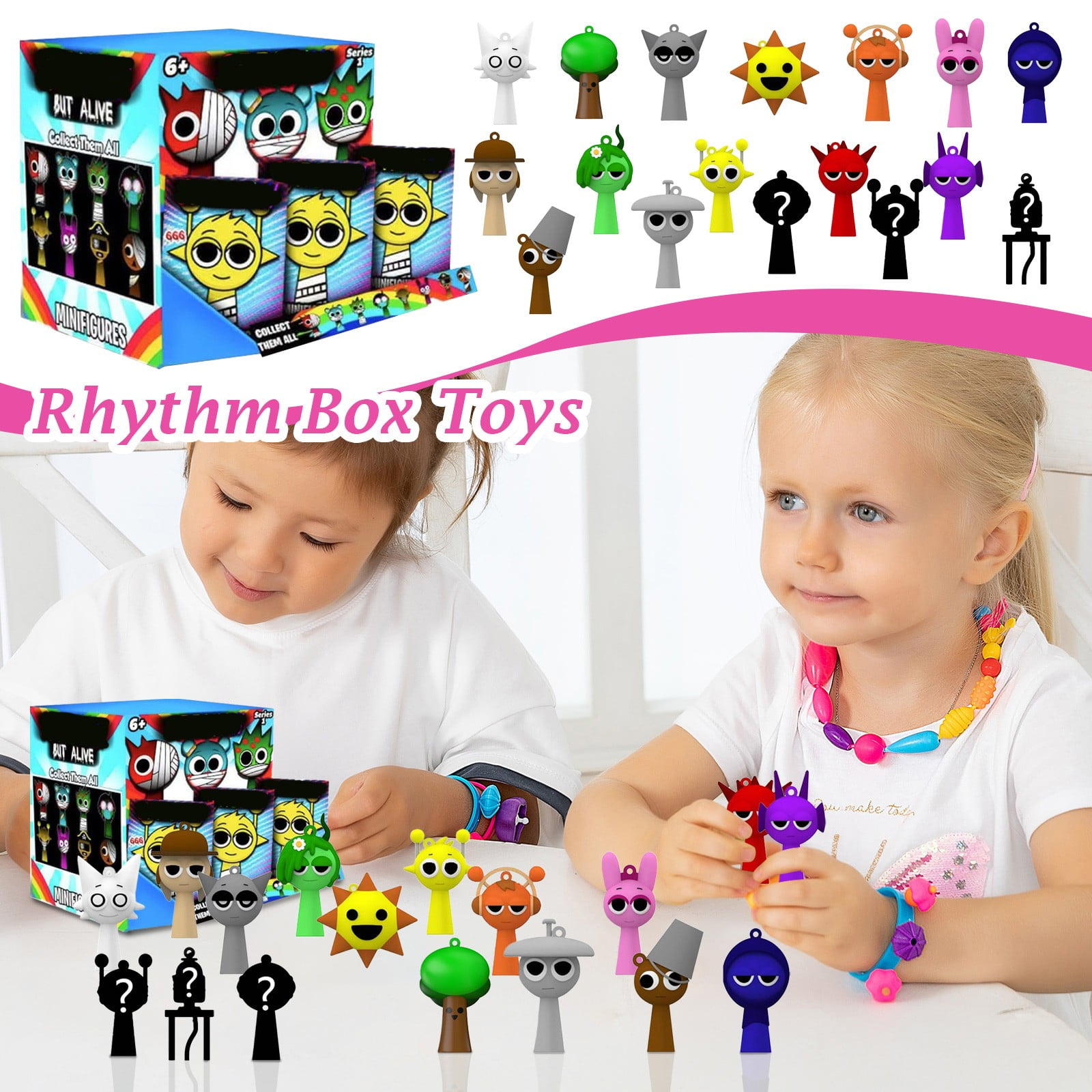 NINSEN Sprunki Game Toys，Rhythm Box Theme，Funny Sprunki toys