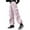Pink, variant on Cargo Pants For Girls Casual High Waisted Drawstring Loose Fit Pockets Kid Cargo Sweatpants Streetwear Classic Girls Pants Hot Pink 11-12 Years