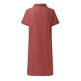 thumbnail image 6 of WILLBEST Women Spring Dresses Womens Daily Dress V Neck Dress Solid Color Dress Trendy, 6 of 6