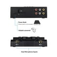 thumbnail image 3 of MF-8 Mini Sound Audio Mixer Stereo Echo Mixers Dual Mic Inputs Support BT Recording MP3 Function with 2 Set Wired Handheld Microphones for TV PC Smartphone Live Streaming Online Karaoke, 3 of 7
