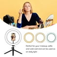 thumbnail image 2 of Mistaha Desktop Selfie Lopicca Circular Light Live Broadcast Fill Light with 10'' Arc + PTZ, 2 of 8