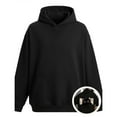 thumbnail image 5 of Men's Black Cat Print Hoodie, Autumn and Winter Sweatshirt, 5 of 6