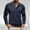 Navy, variant on DAFPZW Mens Athletic Henley Shirts Casual Lightweight Long Sleeve Button Pullover with Pocket