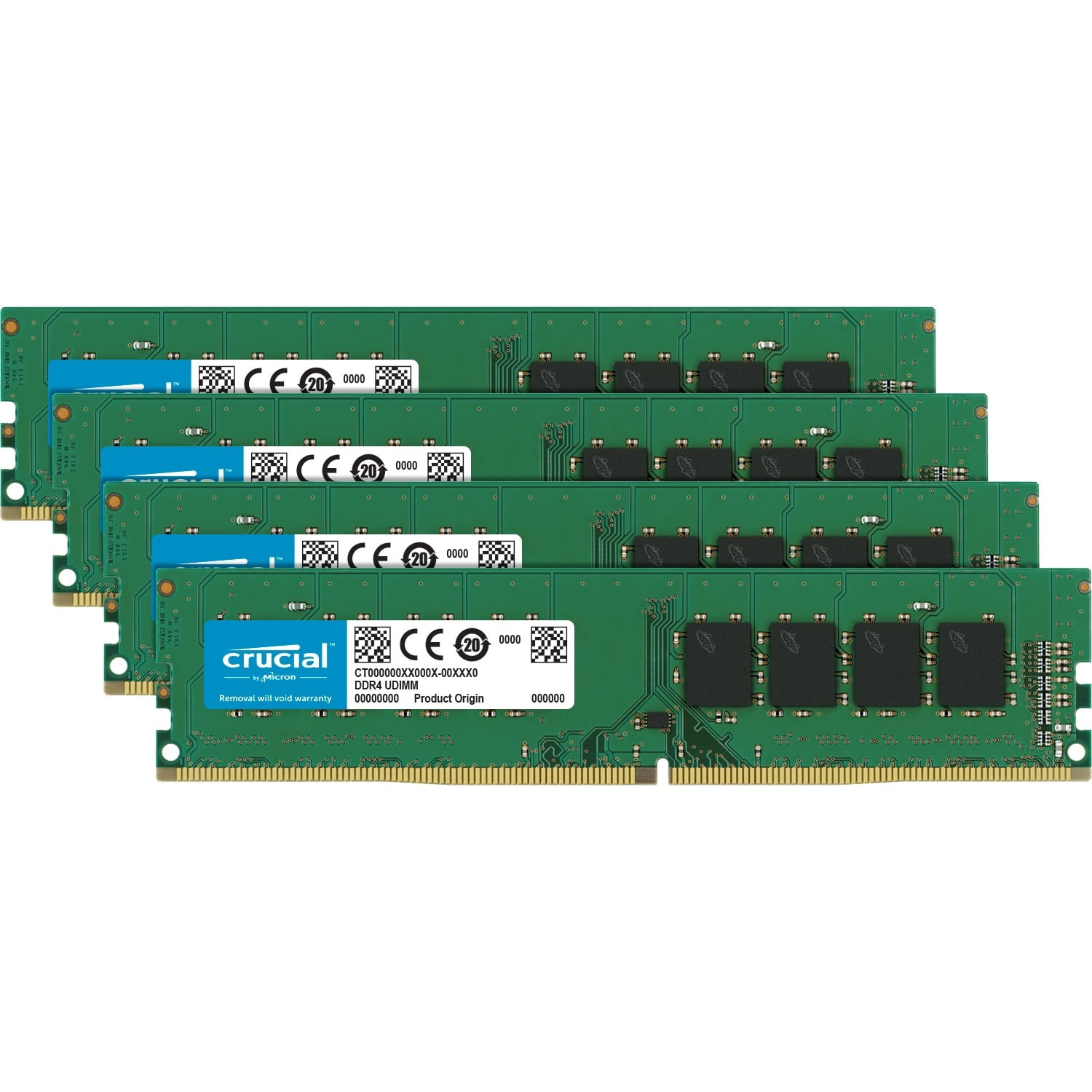 Crucial 32GB (8GBx4) Desktop Memory Kit DDR4-2133, PC4-17000