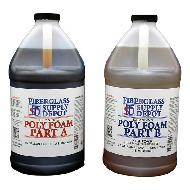 Fiberglass Supply Depot 2 Lb. Density Expanding Foam Kit 2 Part Closed Cell Polyurethane Liquid