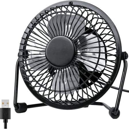 

Desk Fan Quiet Small USB Fan 360° Rotation Portable Table Fan 2 Speed Mini Personal Fan Air Cooling Electric Fan for Home Office Bedroom Travel Camping F159978