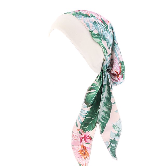 Maoww Foulard pour Femmes Mode Pré-Noué Pratique Polyvalent Respirant Confortable Accessoire Cheveux Vert