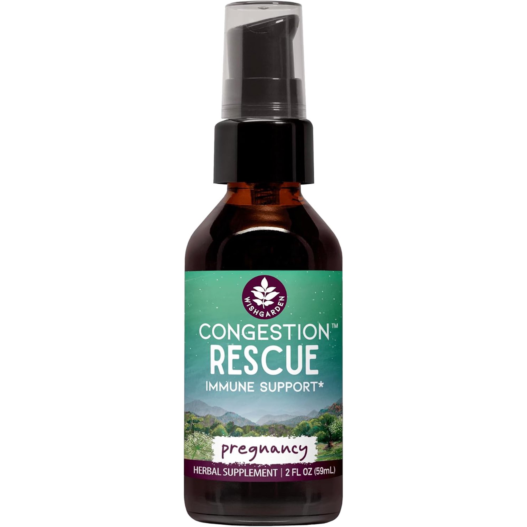 WishGarden Herbs Congestion™ Rescue, Pregnancy, 2 fl oz (59 ml)