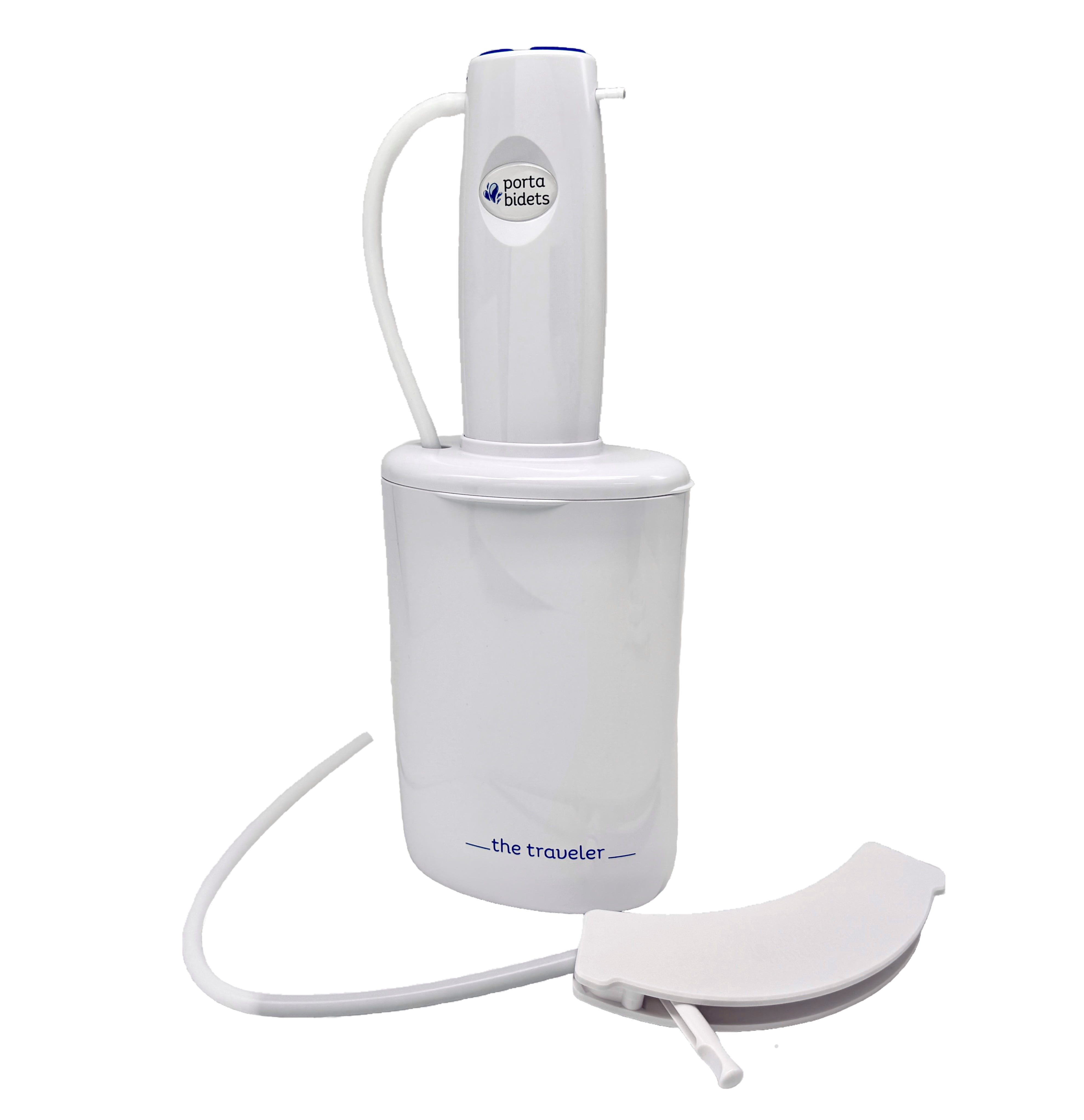 The Traveler by PortaBidets – Portable Rechargeable Travel Bidet | Mounts to Any Toilet | Compact Hygiene Kit for Hotels, Cruises & Gifts for Travelers