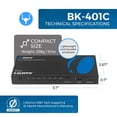thumbnail image 5 of OREI Interruptor HDMI 8K 4x1 con Entrada USB C (BK-401C), 5 of 5