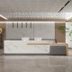 thumbnail image 4 of Corner Desktop Reception Desk Console Service Computer Modern Reception Desk Workbench Toonbank Receptie Office Furniture My Lux Decor Round, 4 of 7