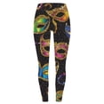 thumbnail image 6 of Lorytime Women Leggings Carnival Diamond Glitter Mardi Gras Pants Elastic Waist Hoilday Tights Trousers Running Outwear, 6 of 6