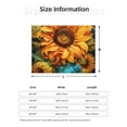 thumbnail image 5 of Fuzoiu Deep Yellow Colorful Sunflower Print Flannel Blanket,Throw Blanket,Flannel Home Decor,Fleece Bed Blankets,Cozy Soft Blanket for Bed, Sofa, Camping, and Travel-60"x50", 5 of 6
