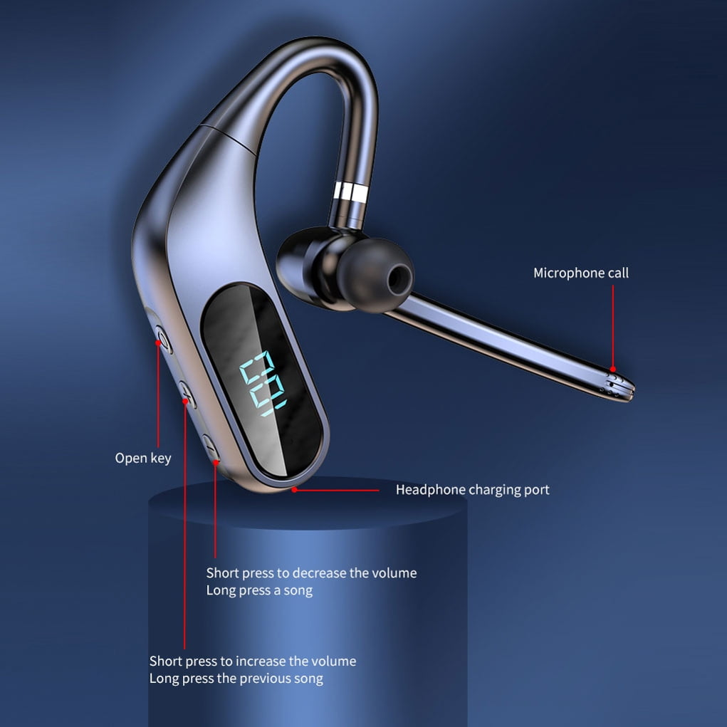 Ear-hook Wireless Earphone for Google Pixel 8a/6a/6 Pro - Headphone Boom Mic Handsfree Single Headset Over The Ear