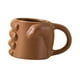 thumbnail image 4 of Taza de café con diseño de puño, 300 ml, cerámica, regalo para amantes del café, para hombres y mujeres. Marrón, 4 of 9
