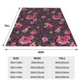 thumbnail image 3 of Fuzoiu Rose Mix Leopard 2 Print Ultra-Soft Micro Fleece Blanket,All Seasons Flannel Throw, Lightweight Blanket for Bed, Sofa, Couch, Movie Night, Camping, and Travel-60"x50", 3 of 7