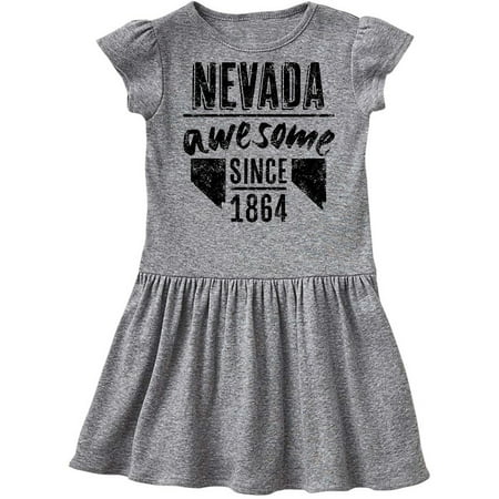 

Inktastic Nevada Awesome Since 1864 Gift Toddler Girl Dress